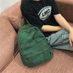 Casual Canvas Girl Backpack for Teenage Girls