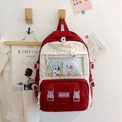 Girls Backpack Women Large Capacity Ins School Bag For Teenage Female Student