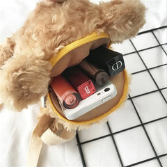Smile Bear Soft Plush Doll Lolita Handbag Animal Shoulder Bag