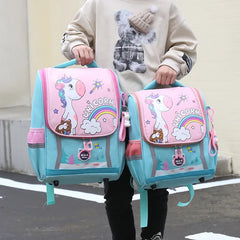 Unicorn Backpack for Boys Girls Waterproof School Bag
