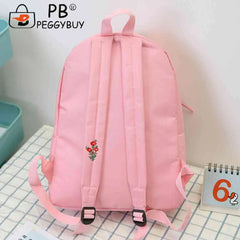 Heart Women Backpack Teenager Girl School Rucksack