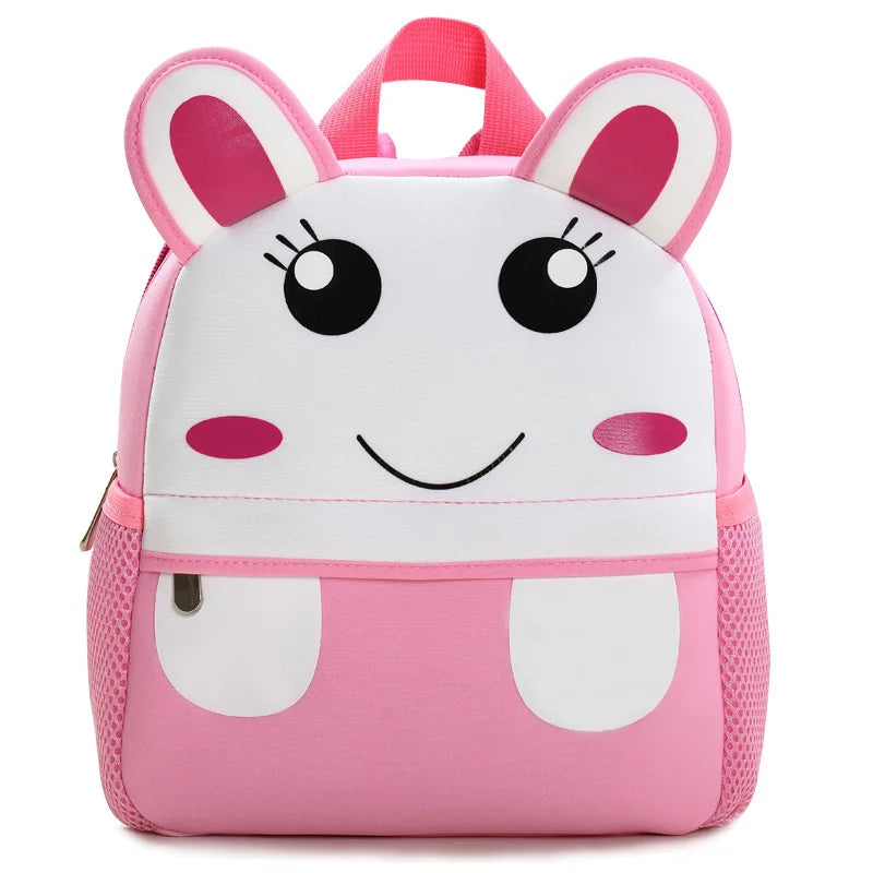 Neoprene Kindergarten School Bag 3D Cartoon Animal Backpack