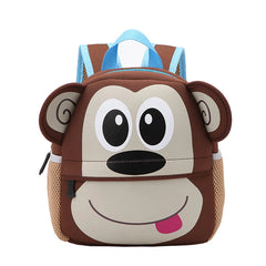 Neoprene Kindergarten School Bag 3D Cartoon Animal Backpack