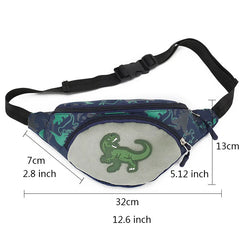 Kid Waist Bag For Girl Boy Fanny Pack Anime Dinosaur Chest Bag