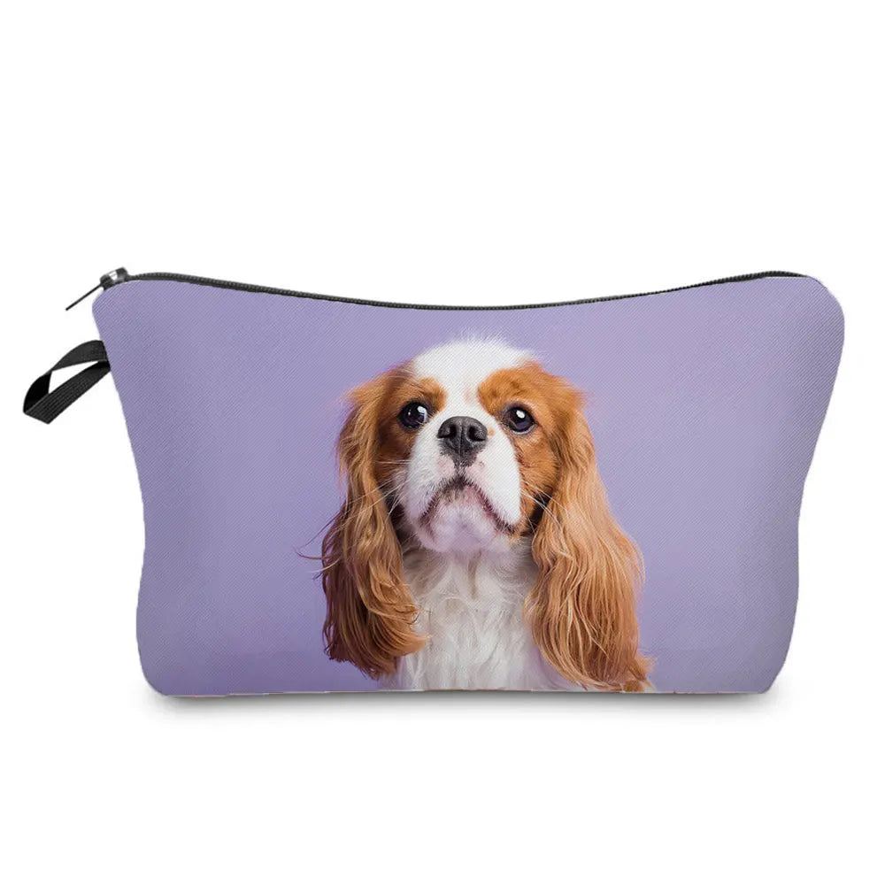 King Charles Spaniel Cosmetic Bag for Travel