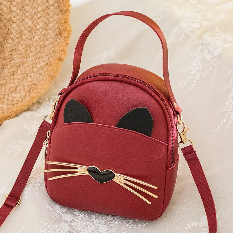Kitty Backpack Female Bag Small Fresh Mini Multi-functional Backpack