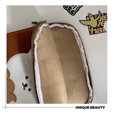 Korea Cotton Soft Sleeve IPad Pouch Cartoon Embroidery Bear Ipad Liner Bag