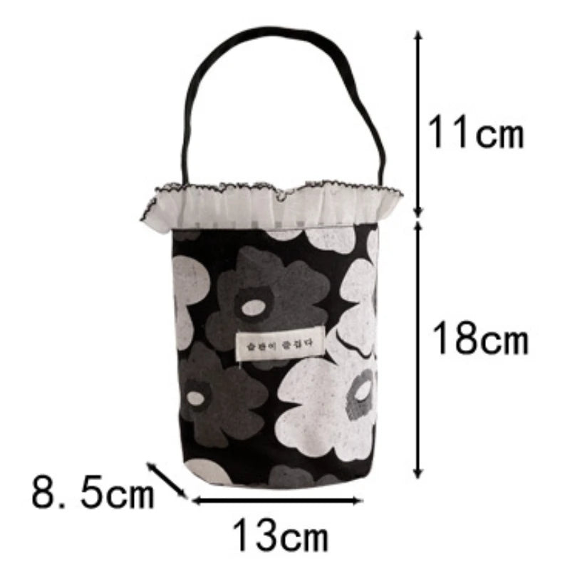 Lace Small Handbag Cup Bag Women Purses and Handbags
