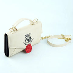 Long Wallet Beige PU Handbag Girl Women Shoulder Bags Purse Wallets