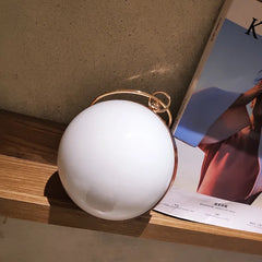 Red Ball Shaped Clutch Bag Funny Evening Handbag