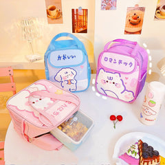 Lunch Box Bag Women Bento Tote Insulation Large Capacity Office Worker