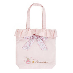 Marron Cream Rabbit Pink Bow-knot Floral Shoulder Bags Women Tote Handbag