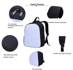 Mini 3D Printing Toddler Backpack Expression Smile Kindergarten Kids Backpack