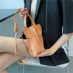 Mini Elephant Flap Women Crossbody Bag Small Animal Shoulder Bag Coins Funny Pur