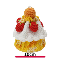Mini Single Shoulder Bag Knitted Strawberry Cake Handbag Purse