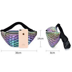 Gradient Fanny Pack for Ladies Phone Pouch Chest Waist Bag Hip Case