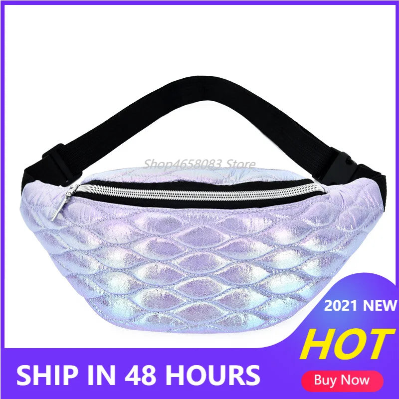 Gradient Fanny Pack for Ladies Phone Pouch Chest Waist Bag Hip Case