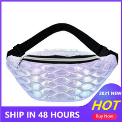 Gradient Fanny Pack for Ladies Phone Pouch Chest Waist Bag Hip Case