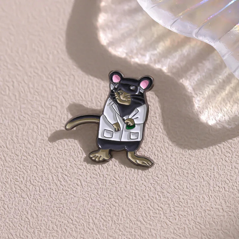 Mouse Enamel Pin Vintage Anime Lapel Pins Halloween Gift Manga Brooch