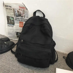 Canvas Travel School Bag Casual Women Backpack For Teenage Girls