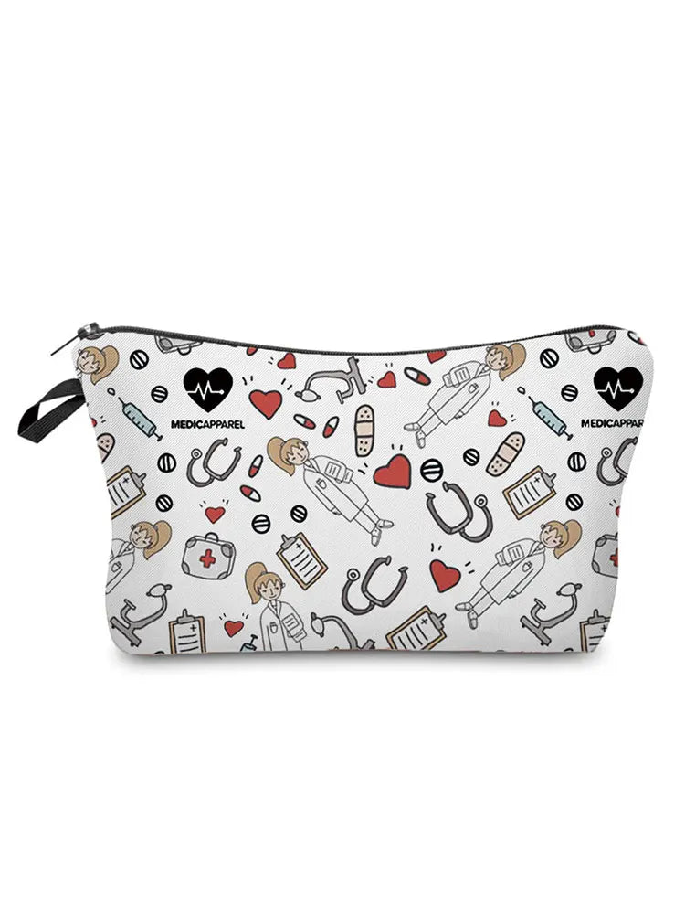 Nurse Medical Records Printed Makeup Bag Eco Reusable Storage Bag