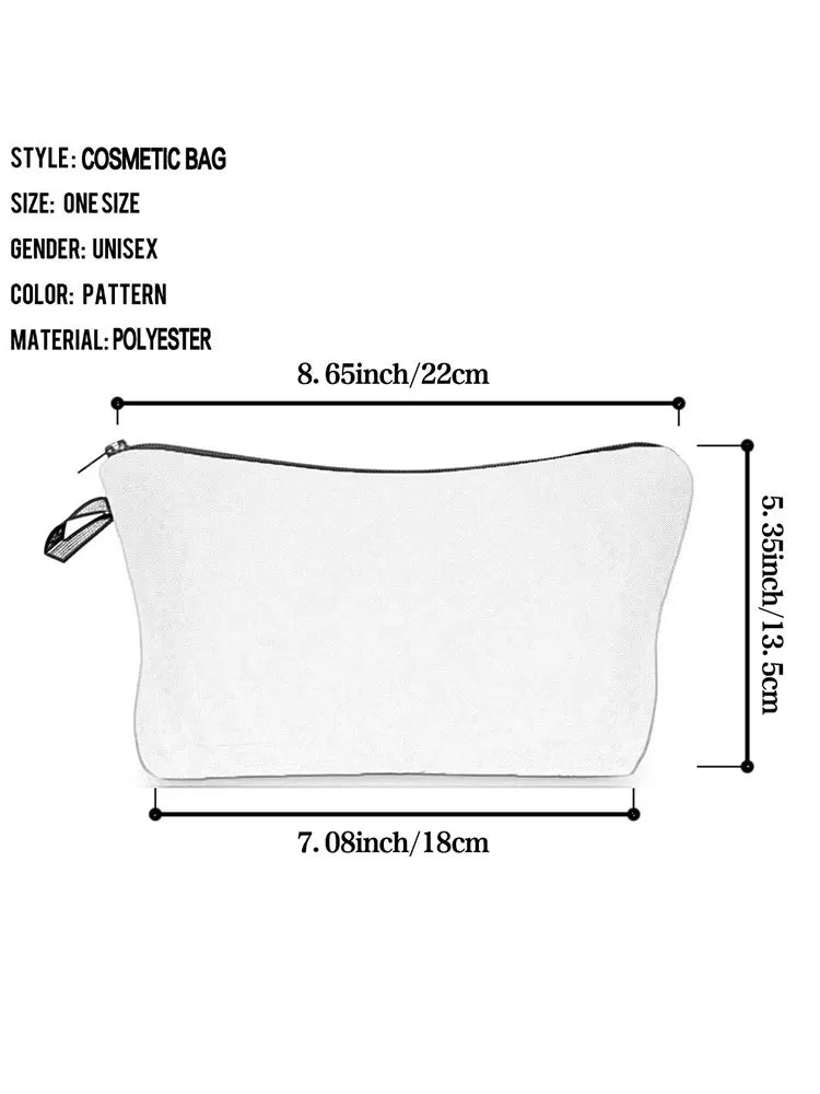 Nurse Medical Records Printed Makeup Bag Eco Reusable Storage Bag