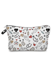 Nurse Medical Records Printed Makeup Bag Eco Reusable Storage Bag