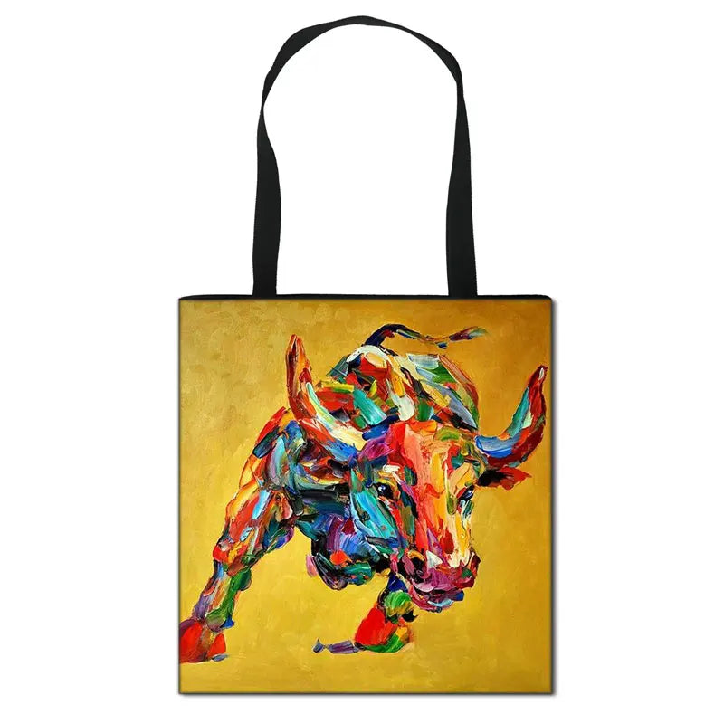 Chicken Oil Painting Shoulder Bag Women Crossbody Tote Handbag Messenger