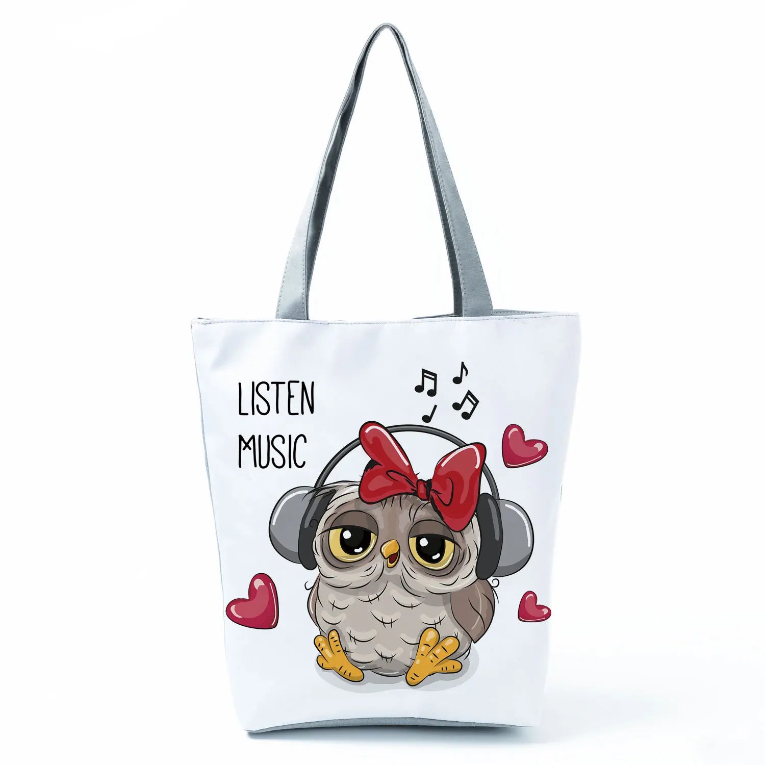Owl Printed Handbags High Capacity Shopper Bag