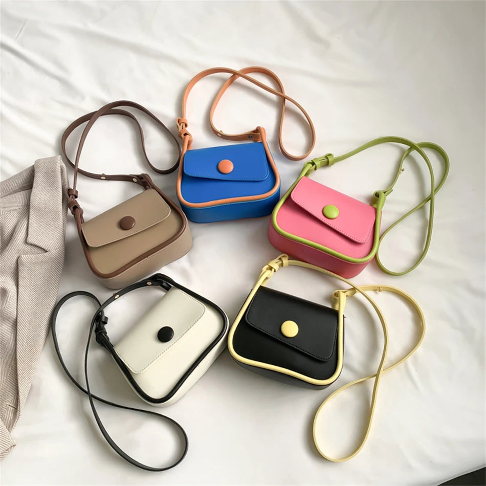 Panelled Small Shoulder Bags for Women Spring Handbags Female Tote
