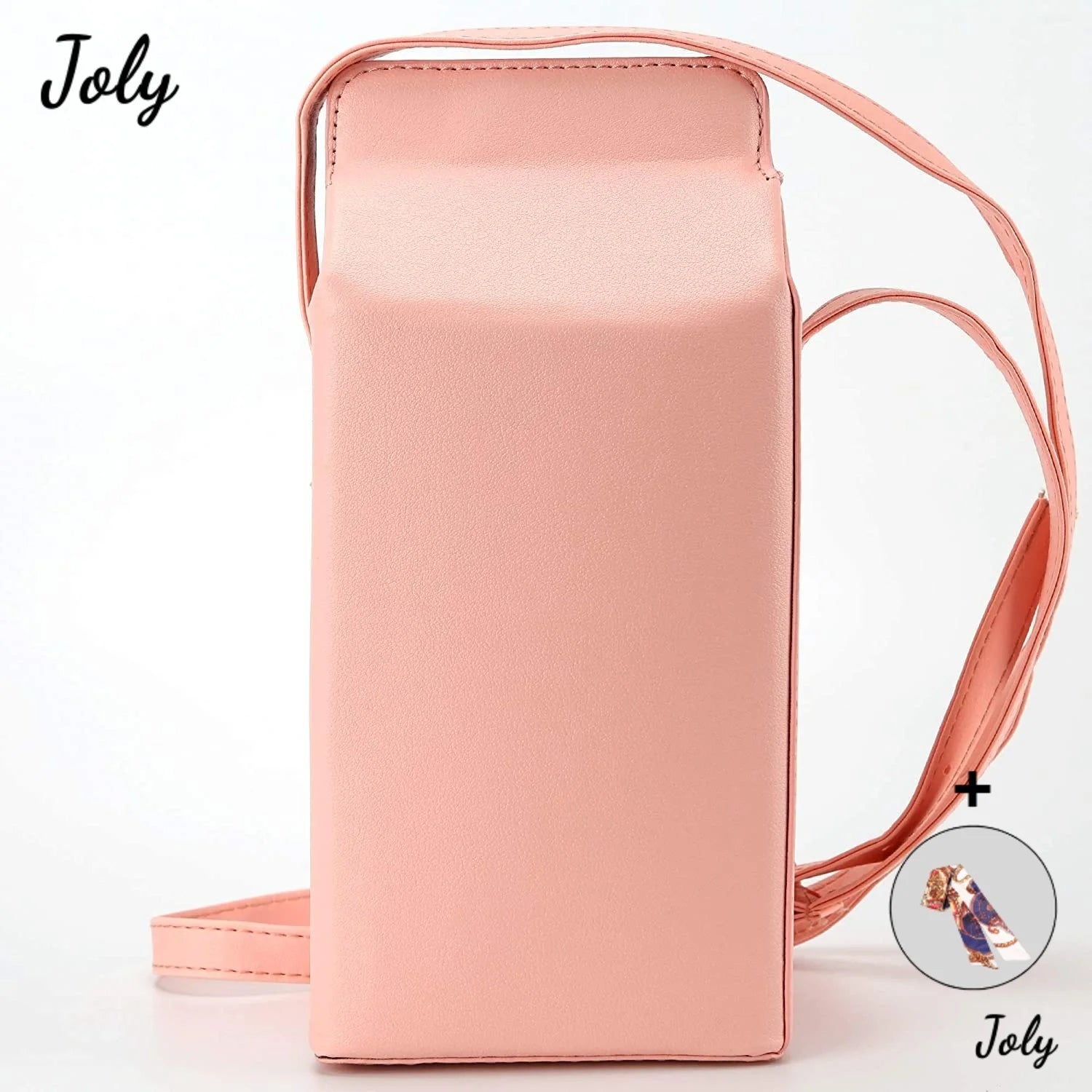 Personality Bags Strawberry Milk Box Crossbody Purse Bag for Women