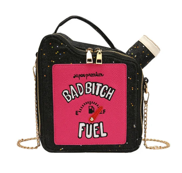 Women Sequin Crossbody Bag Fun Gasoline Handbag Shoulder Bag