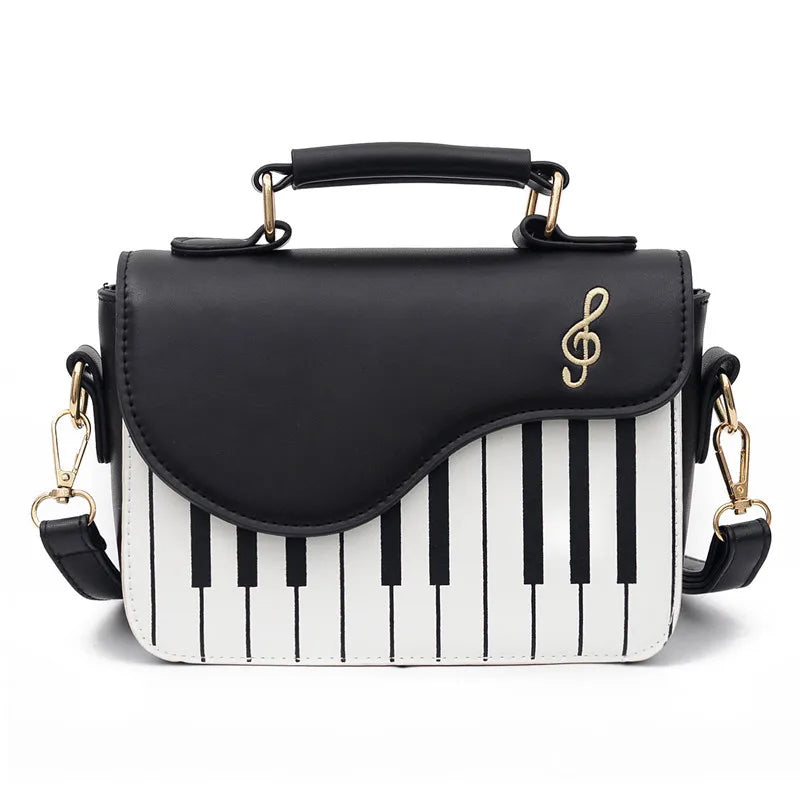 Piano Pattern PU Leather Ladies Shoulder Bag