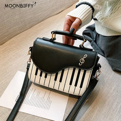 Piano Pattern PU Leather Ladies Shoulder Bag