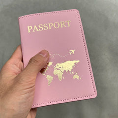 Pink Personalised Passport Holder for Couples