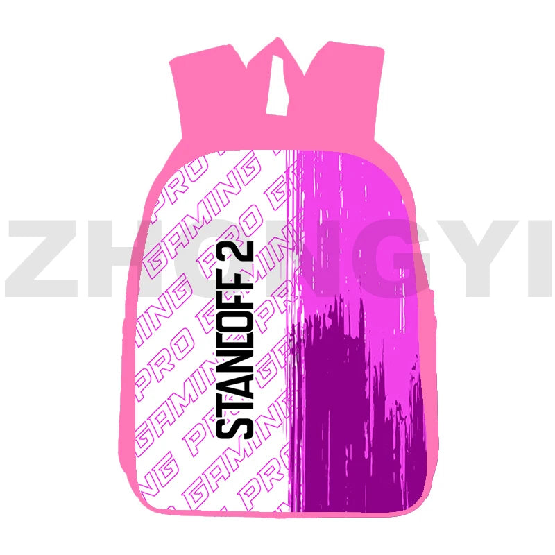 Pink Girls 3D Print Camo Army Standoff Backpacks