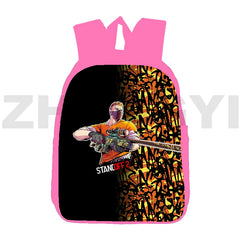Pink Girls 3D Print Camo Army Standoff Backpacks