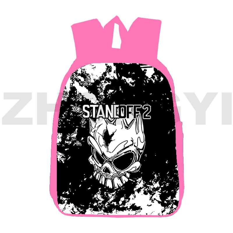 Pink Girls 3D Print Camo Army Standoff Backpacks
