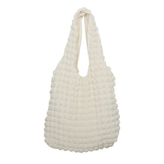 Pleated Women Shoulder Bags Large Capacity Female Vest Underarm Bag