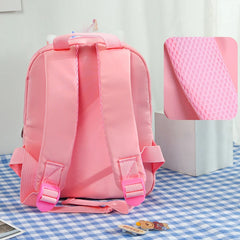 Plush Backpack Girls School Bags Kindergarten Backpacks Detachable Backpack