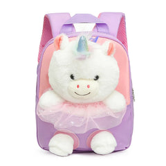 Plush Backpack Girls School Bags Kindergarten Backpacks Detachable Backpack