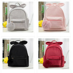Plush Ball Kid Toddler Mini Backpack Kindergarten Schoolbag