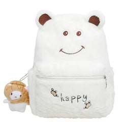 Plush Bear Backpack Girl's Travel Rucksack for Winter