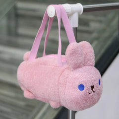 Plush Cat Chain Shoulder Bag Crossbody Clutch Women Casual Handbag