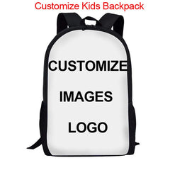 Polynesian Print Kids Backpack School Bags Girls Book Bag
