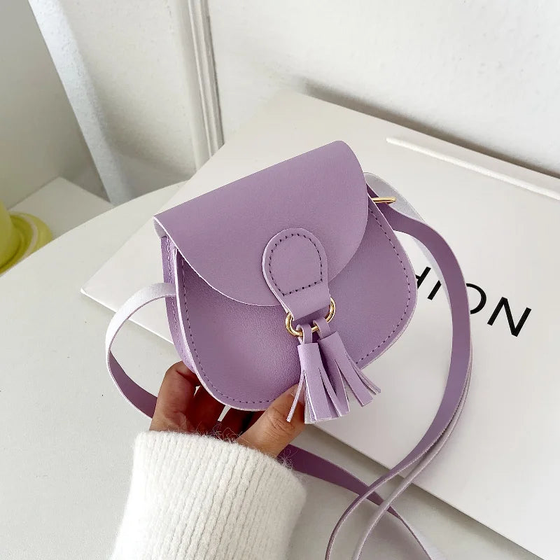 Kids Coin Purse Handbags Girls Tassel Crossbody Bags