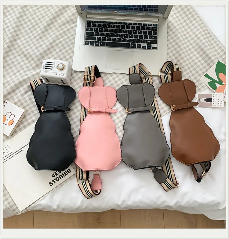 Puppy Cat Shoulder Bag Women Purses Handbags Crossbody Fun Clutch Animal Bag