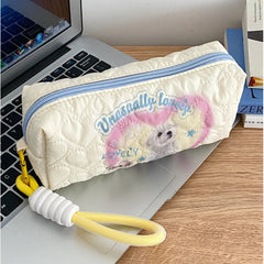 Puppy Student Girls Pencil Cases Handbag Women's Cosmetic Storage