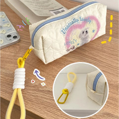 Puppy Student Girls Pencil Cases Handbag Women's Cosmetic Storage