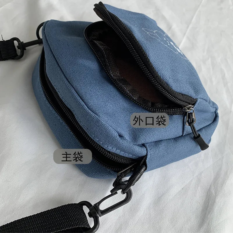 Rabbit Canvas Mini Crossbody Bag for Women